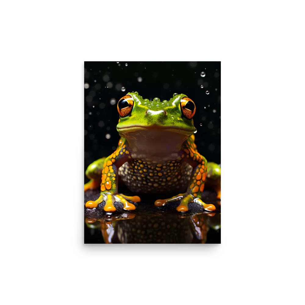 Emerald Elegance: The Frog in Focus