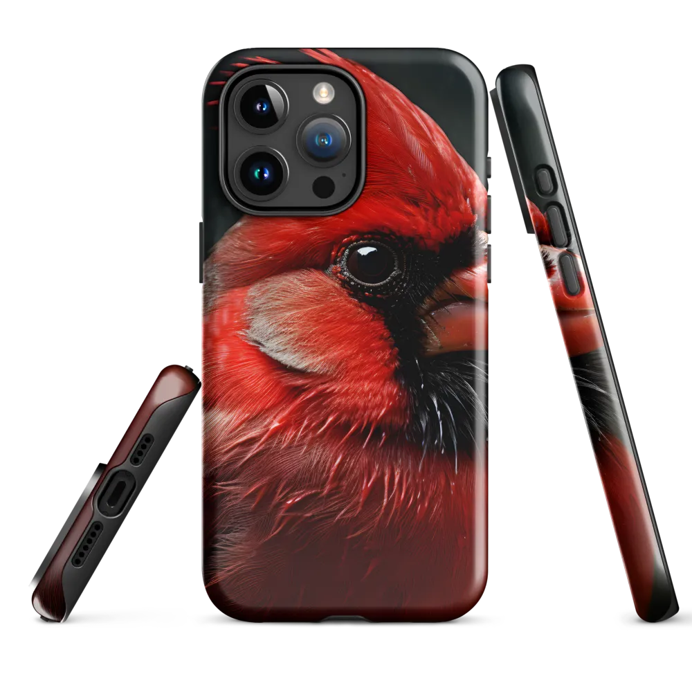 The Bold Cardinal | Phone Case |  15 Pro Max | Tough Case | Glossy