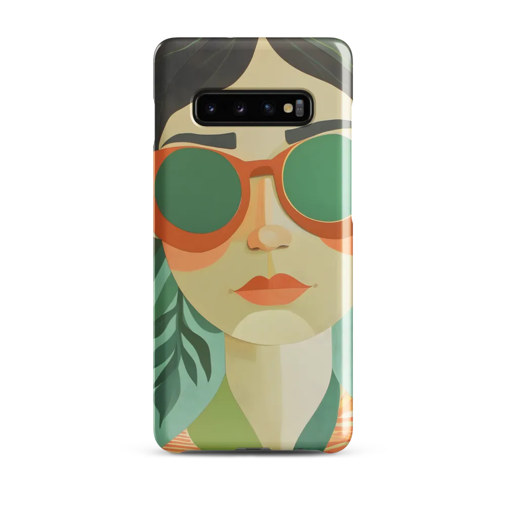 Bold Serenity: A Modern Portrait | Phone Case |  S10 Plus | Snap Case | Glossy