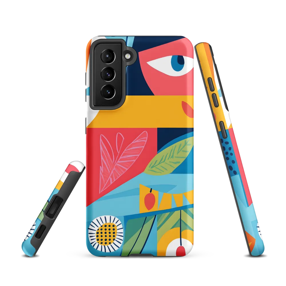 Vibrant Geometric Visage