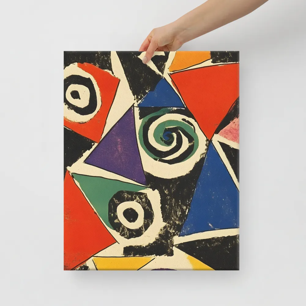 Dynamic Geometric Abstraction | Canvas | 16″×20″