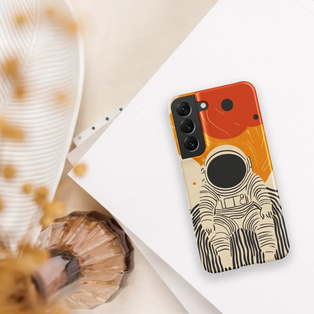 Astronaut in Cosmic Thoughts | Phone Case |  S22 | Snap Case | Matte