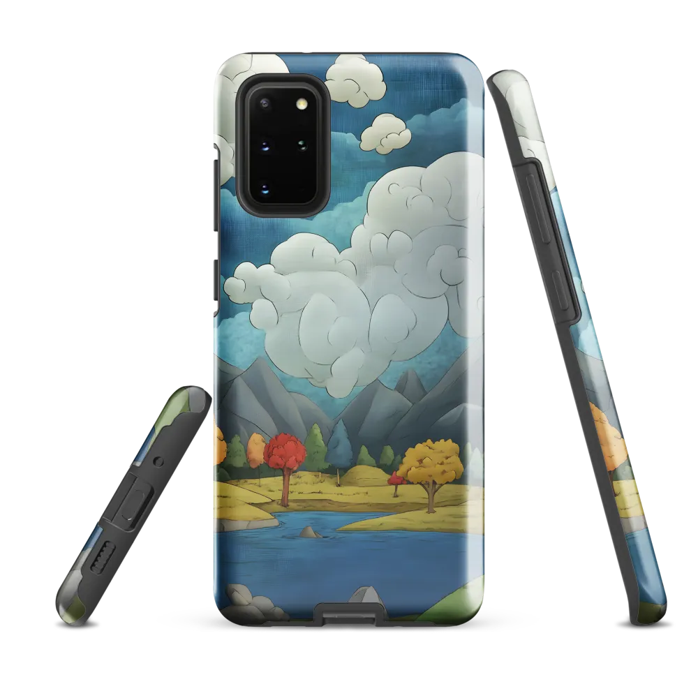 Whimsical Serenity: A Tranquil Landscape | Phone Case |  S20 Plus | Tough Case | Glossy