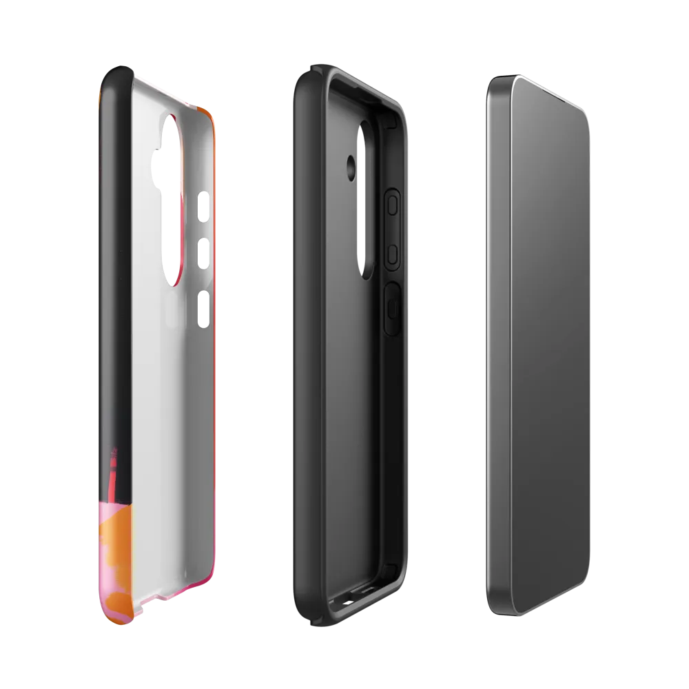 Urban Echoes in Pink | Phone Case |  S24 | Tough Case | Glossy