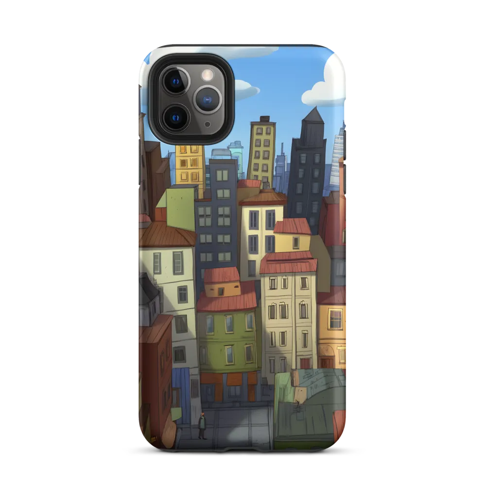 Urban Symphony: A Colorful Cityscape | Phone Case |  11 Pro Max | Tough Case | Matte