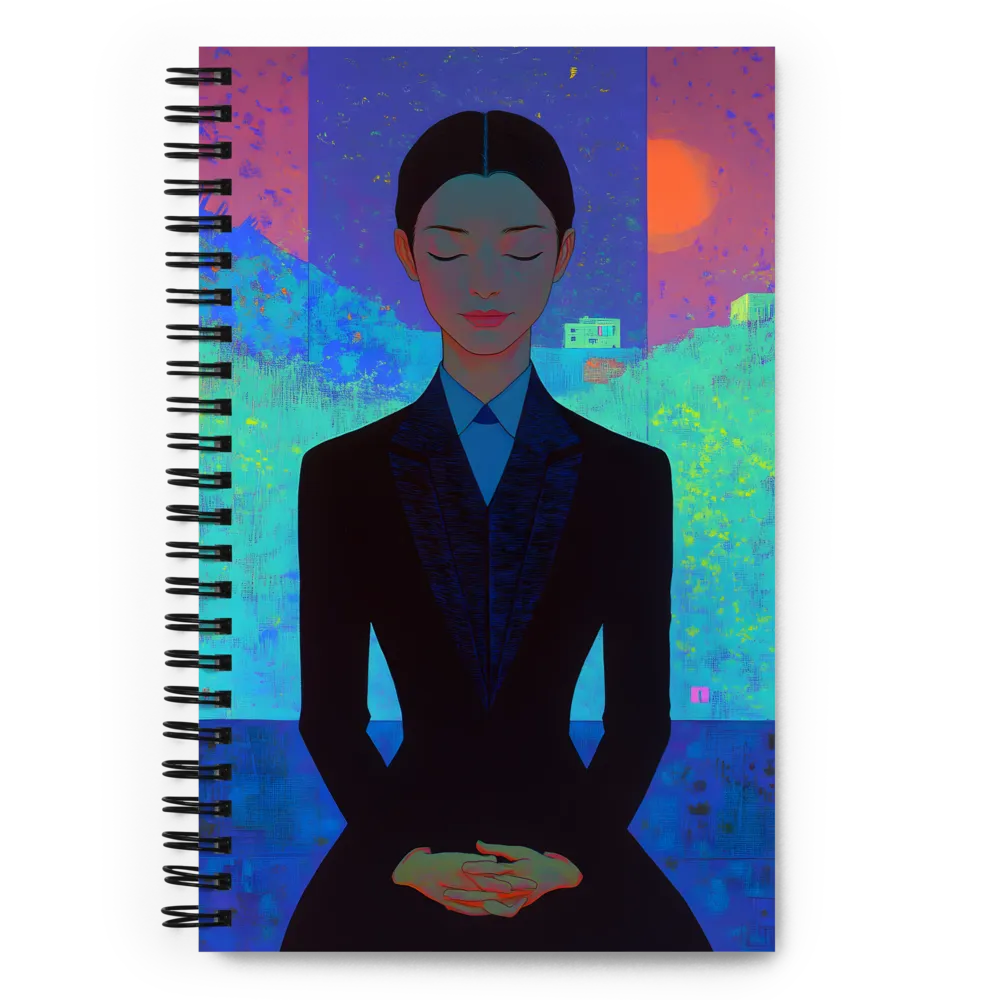 Serenity in Reflection | Spiral Notebook