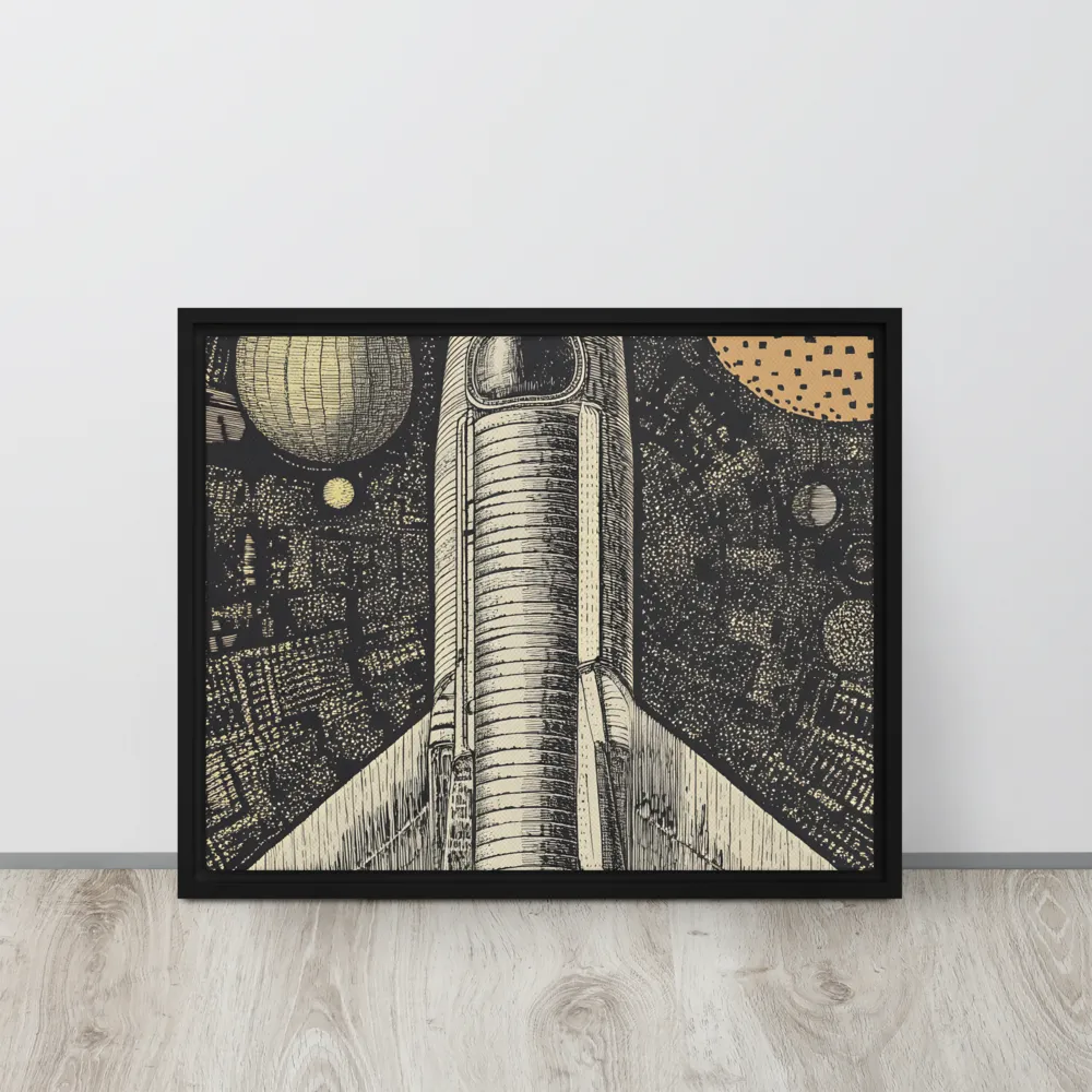 Voyage to the Unknown | Canvas with Black Frame | 16″×20″