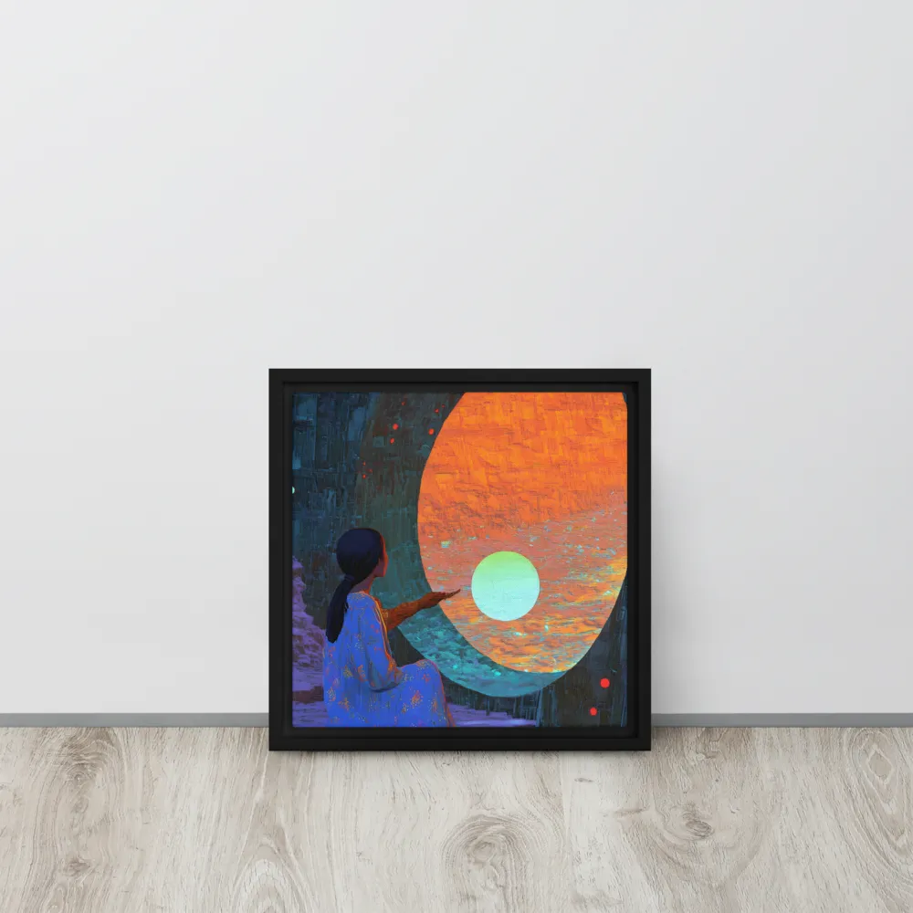 The Portal of Dreams | Canvas with Black Frame | 12″×12″