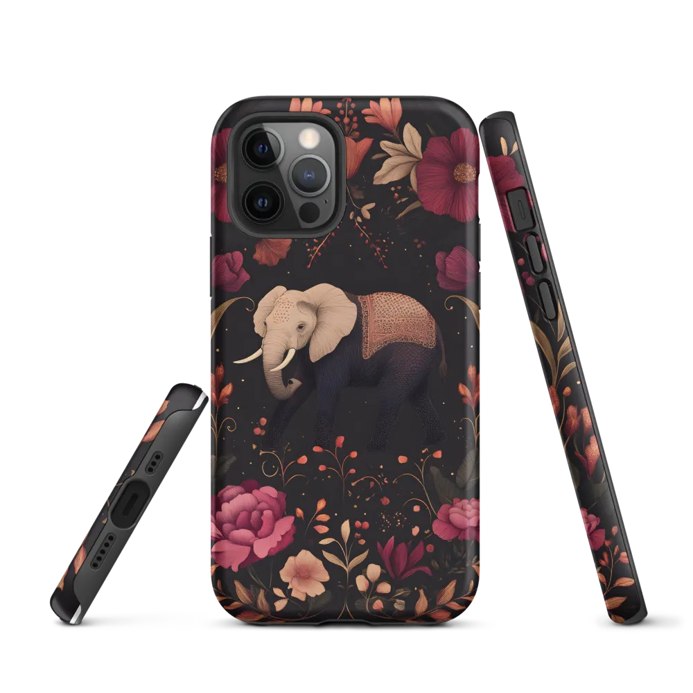 Whispers of the Wild: Elephants and Blooms