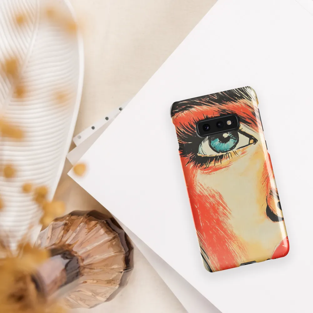 Intense Gaze: A Pop Art Portrait | Phone Case |  S10e | Snap Case | Glossy