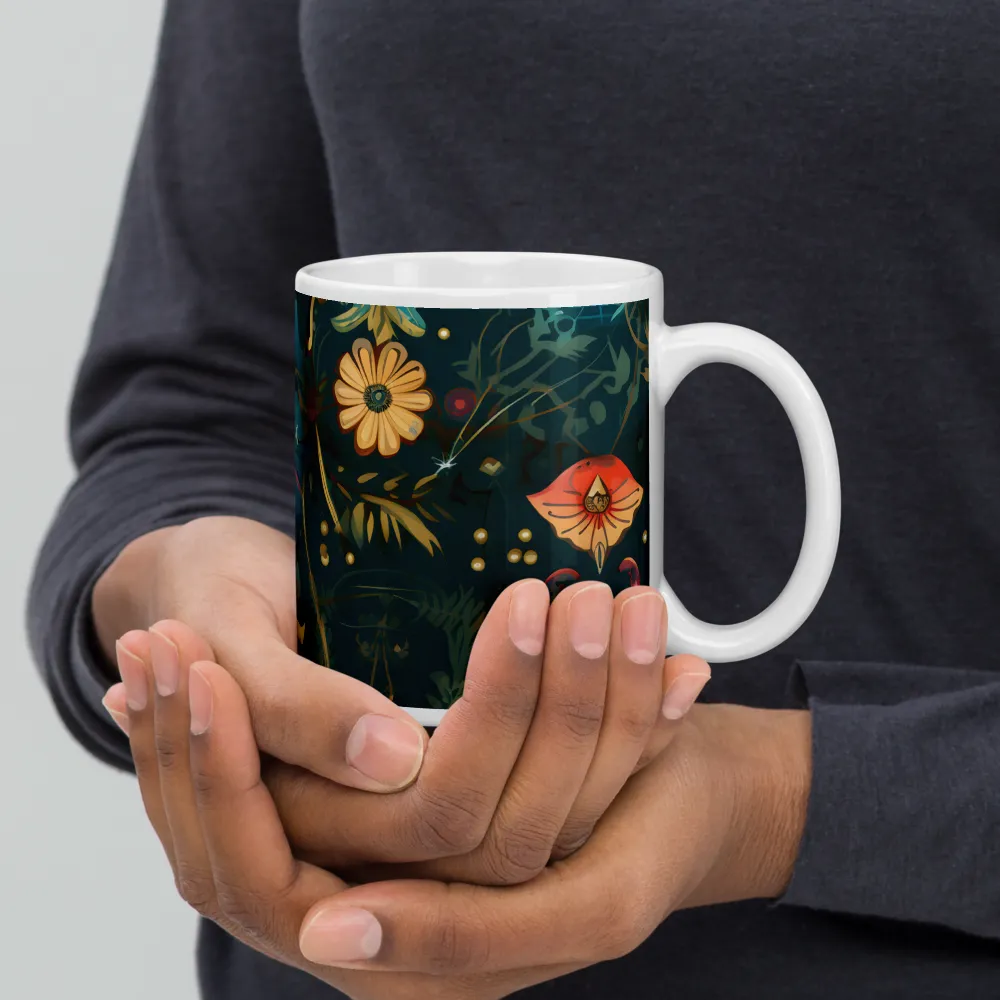 Whimsy in Flora: An Art Nouveau Journey | Mugs | Multiple Sizes & Colors