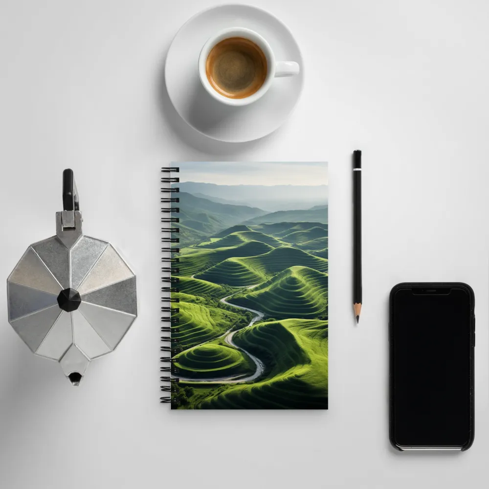 The Serene Undulations of Nature | Spiral Notebook