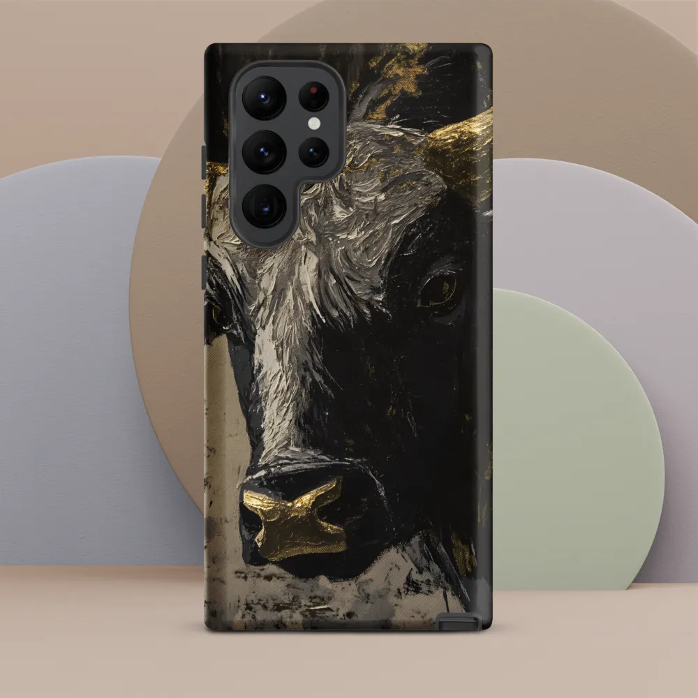 Majestic Bull: The Power in Black and Gold