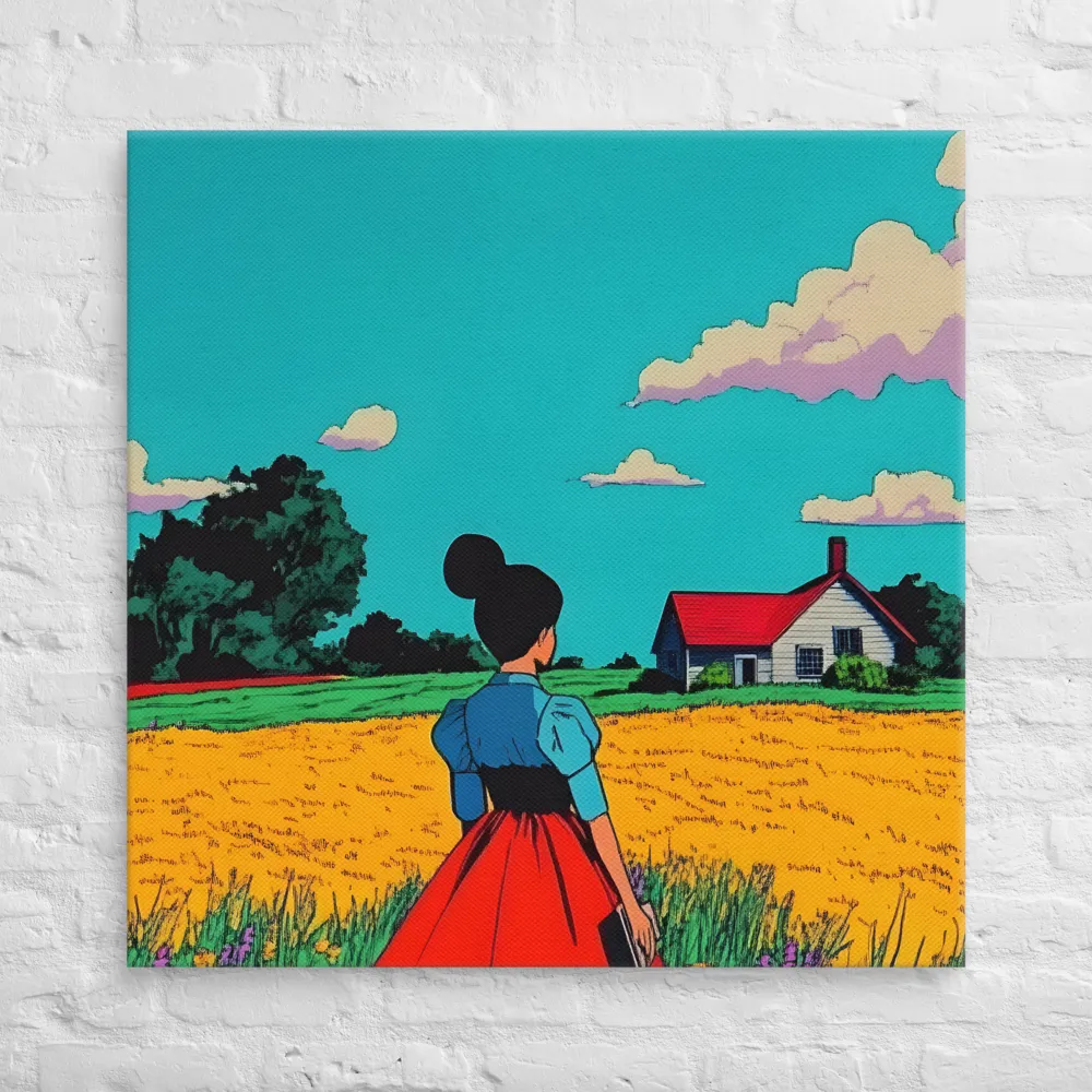 Whispers of a Sunlit Meadow | Canvas | 36″×36″