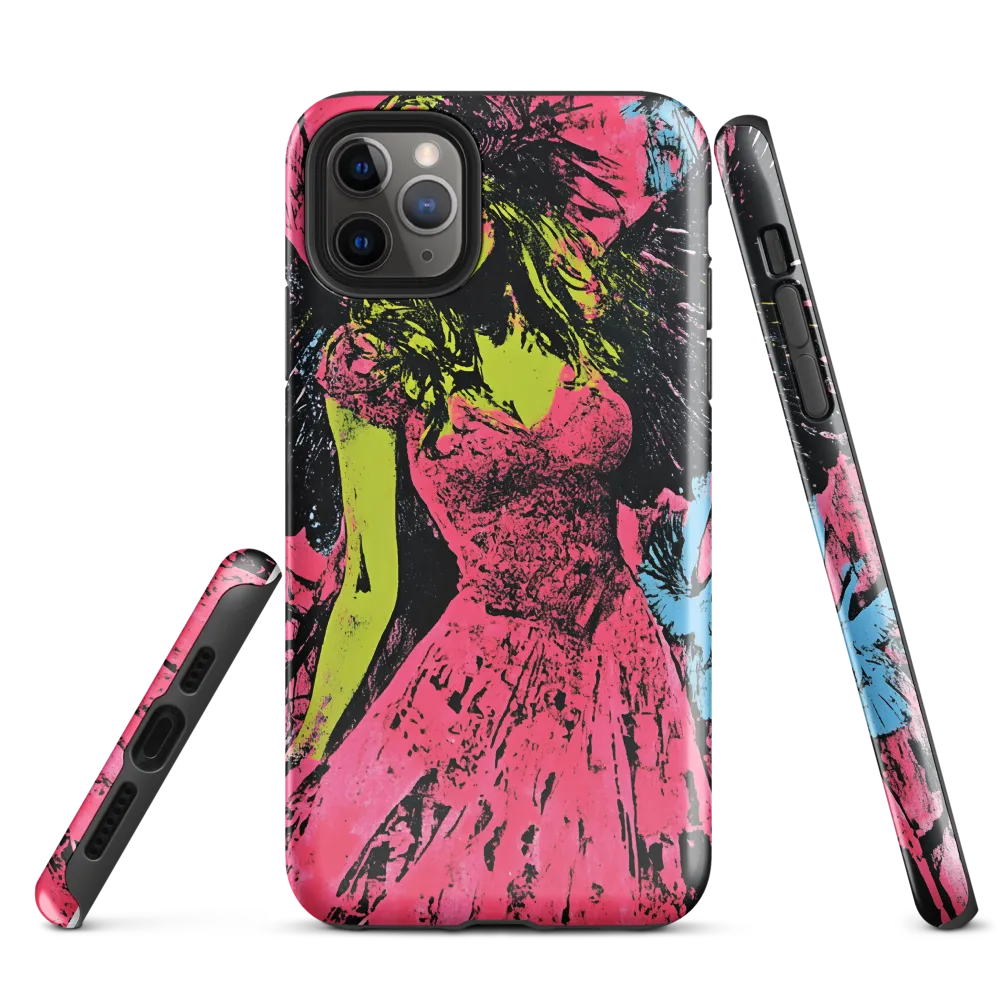 Mystical Angel in Neon Dreams | Phone Case |  11 Pro Max | Tough Case | Glossy