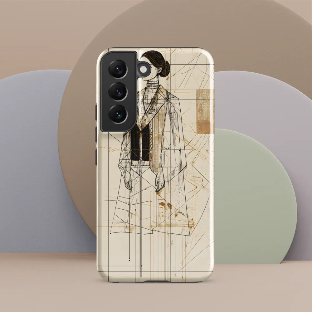 Elegance in Lines | Phone Case |  S22 | Tough Case | Glossy