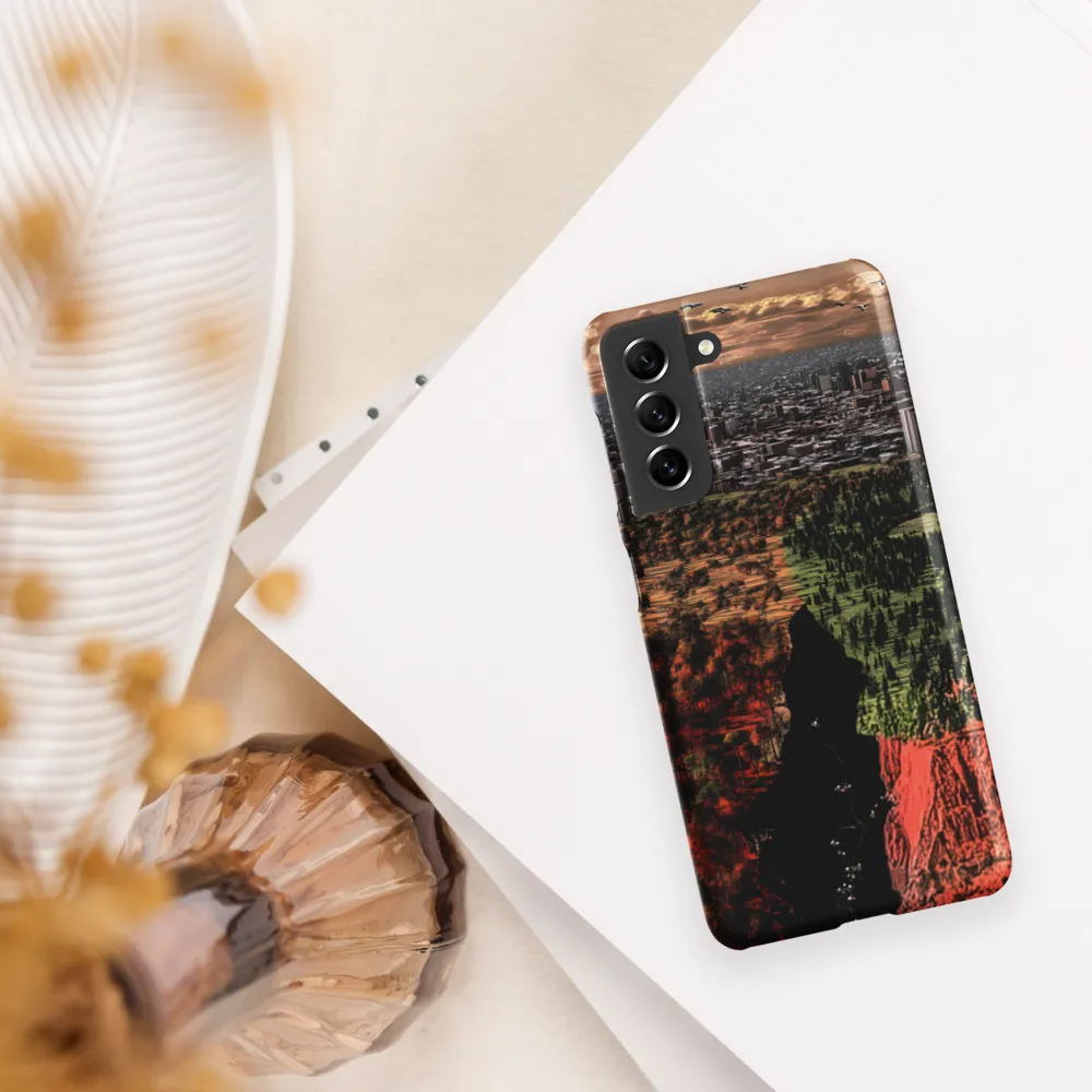Harmony and Dissonance: A Landscape of Contrasts | Phone Case |  S21 | Snap Case | Matte