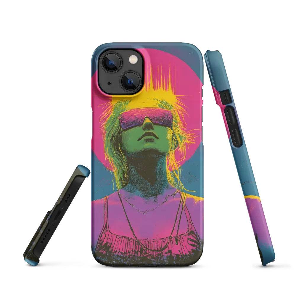 Neon Dreams: Portrait of a Modern Muse | Phone Case |  13 | Snap Case | Matte