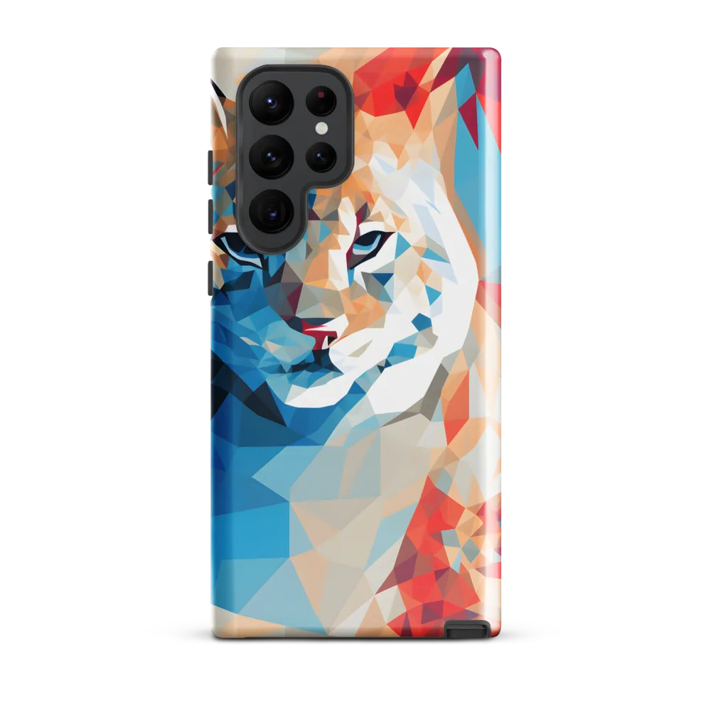 Facets of Feline Wonder | Phone Case |  S22 Ultra | Tough Case | Glossy