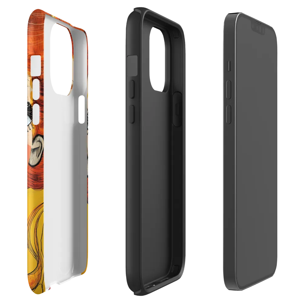 Whimsical Portrait of a Girl | Phone Case |  13 Pro Max | Tough Case | Matte