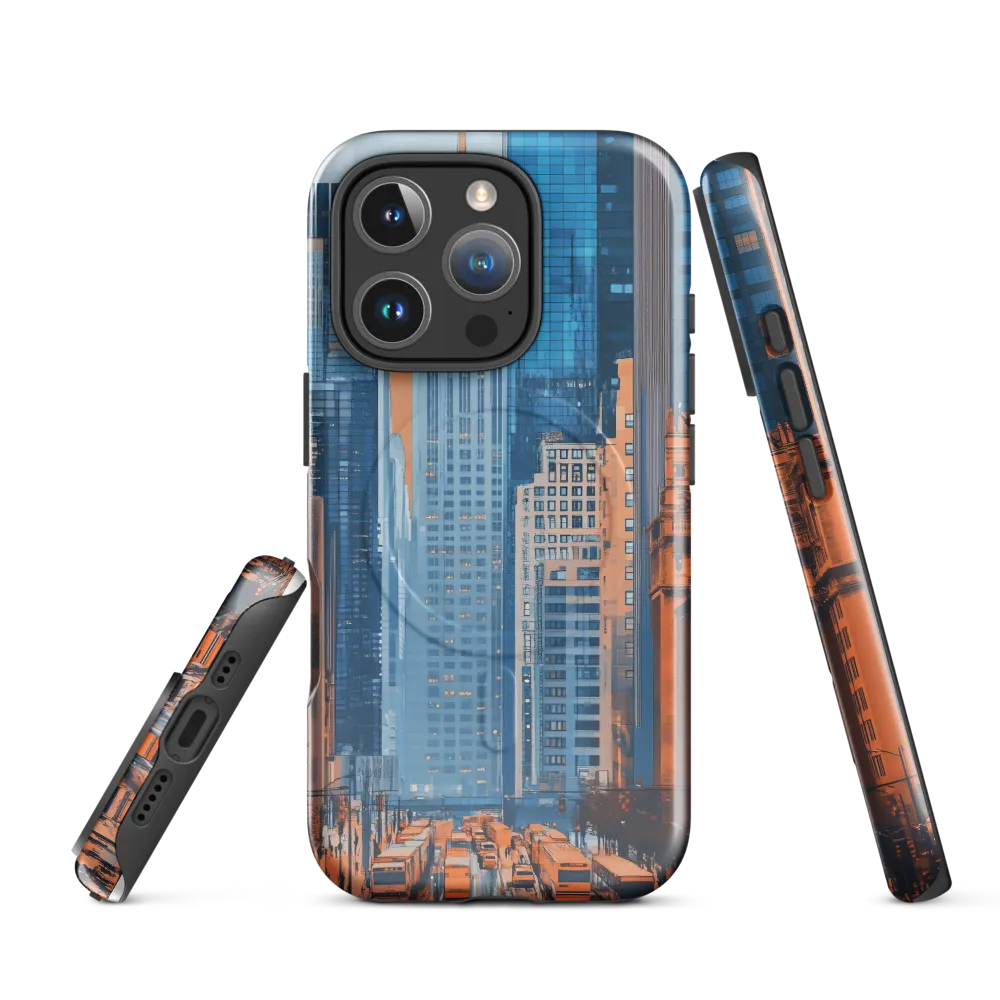 Urban Symphony in Blue and Orange