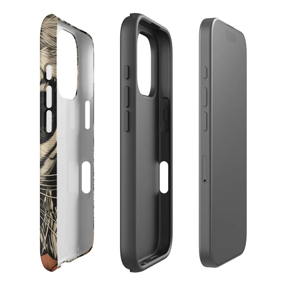 Feline Majesty: The Human-Leopard Connection | Phone Case |  16 Pro | Tough Case | Matte