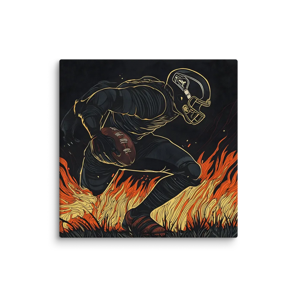 A Blaze of Glory: The Game in Motion | Canvas | 37″×37″