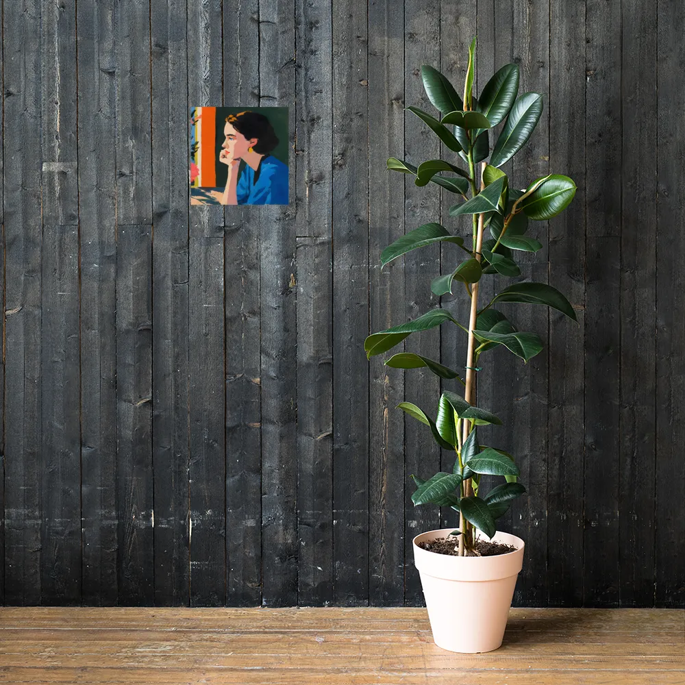 Pensive Profile 
 Poster | 12″x 12″