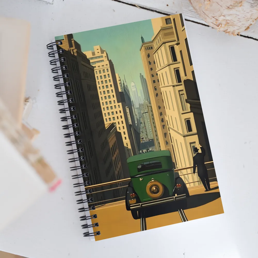 Journey Through Vintage Streets | Spiral Notebook