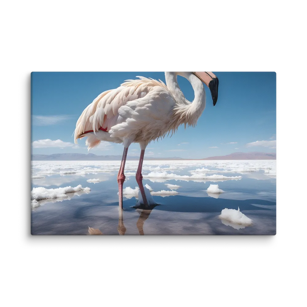 Graceful Solitude of a Flamingo