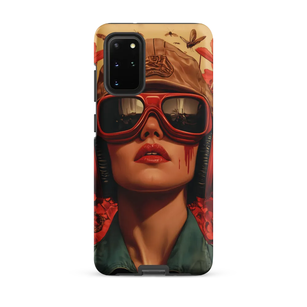 Defiant Portrait in a Floral Realm | Phone Case |  S20 Plus | Tough Case | Matte