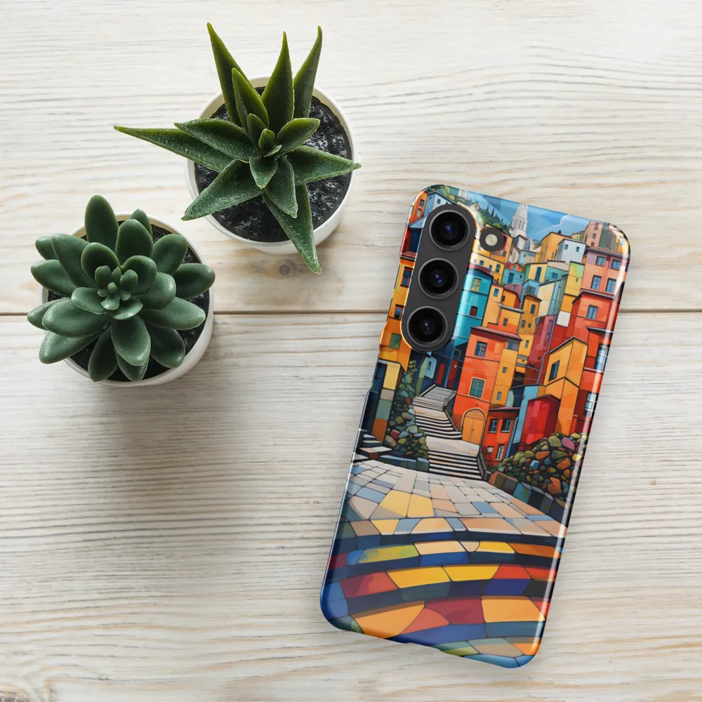 Vibrant Village: A Cubist Journey