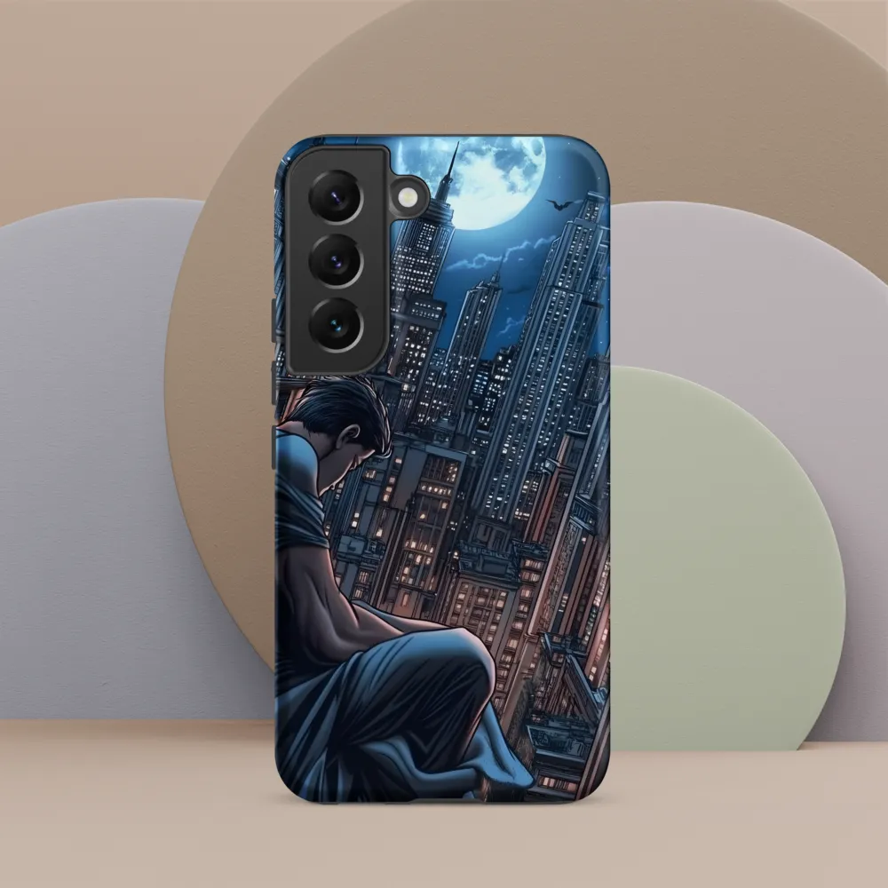 Reflections of a City Under the Moon | Phone Case |  S22 | Tough Case | Matte