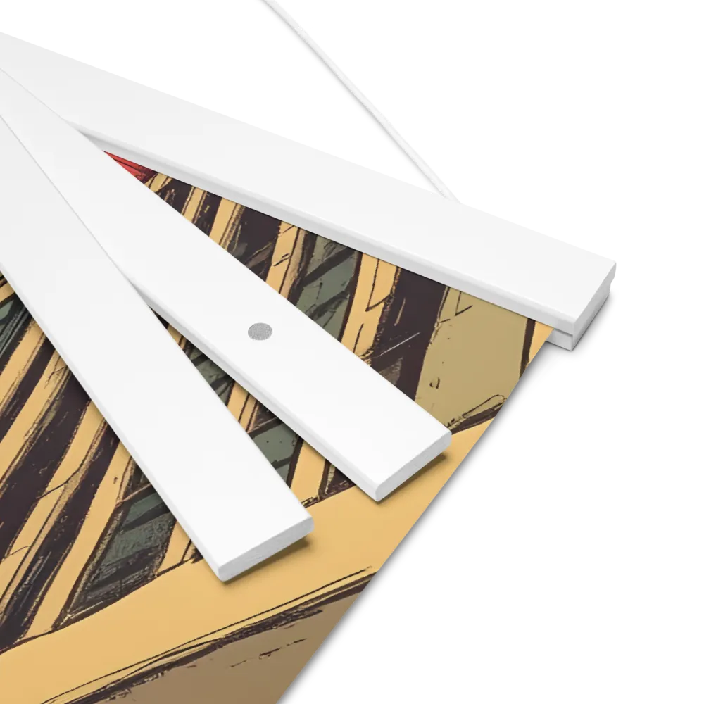 Urban Symphony | Poster With White Wood Hanger | 16″×16″