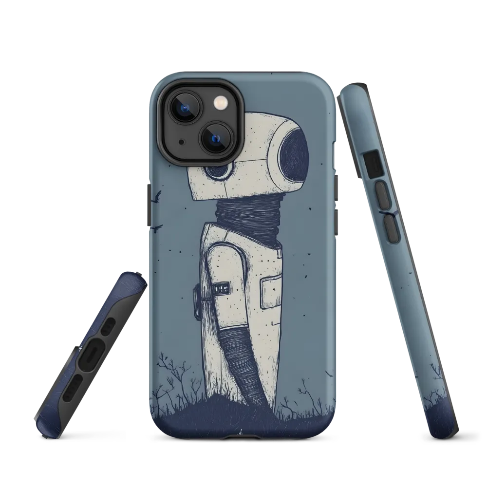 Contemplative Robot in a Barren Landscape