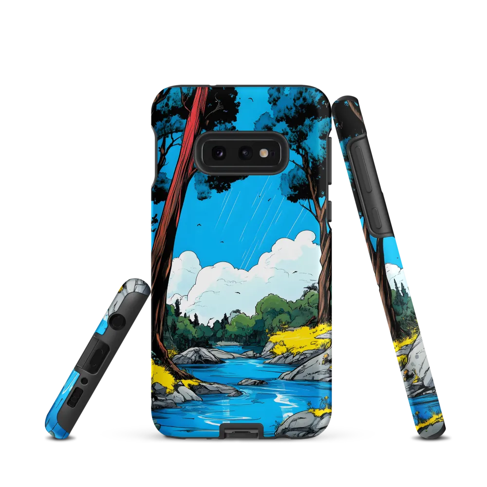 Tranquil River in a Comic Landscape