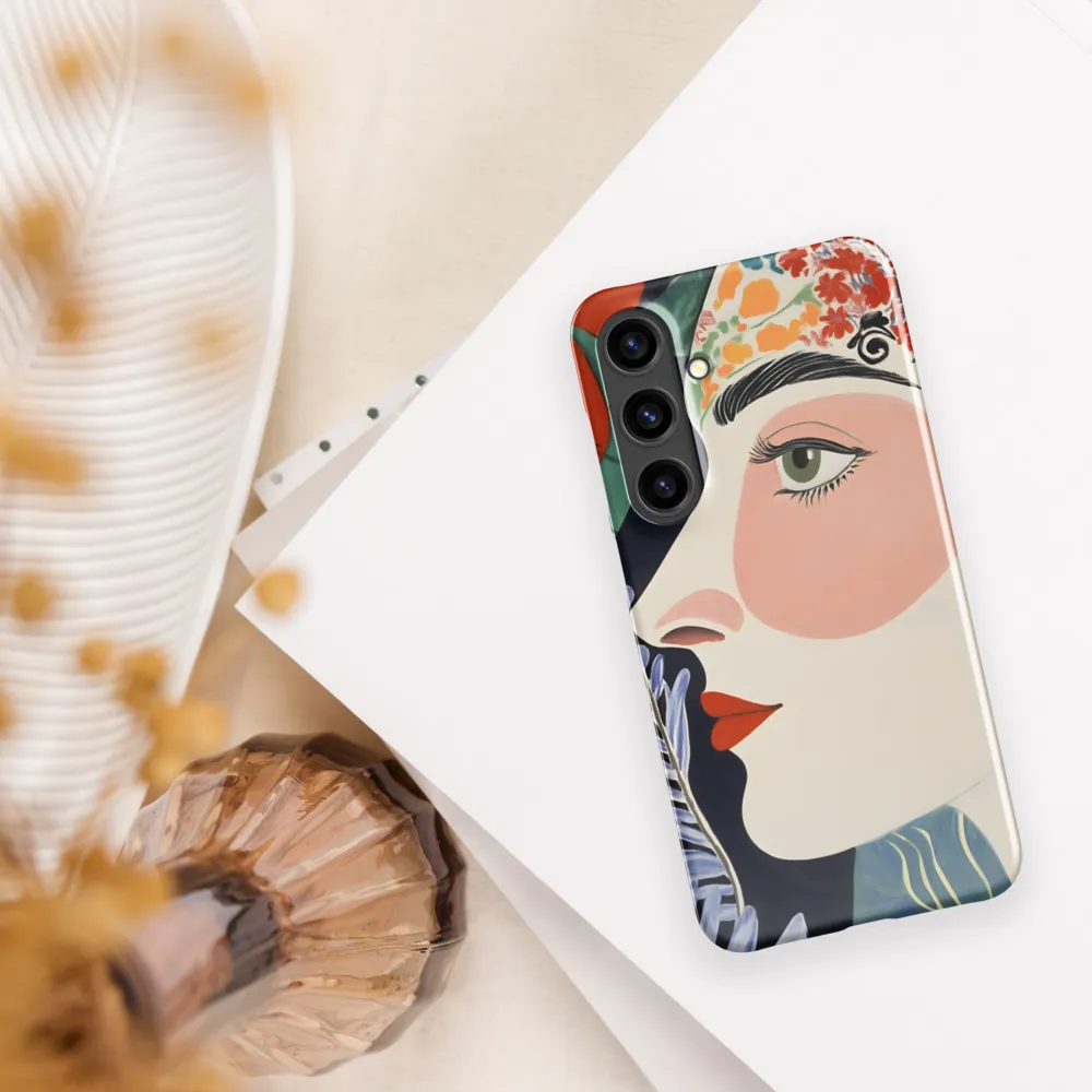 Floral Serenade: A Modern Portrait