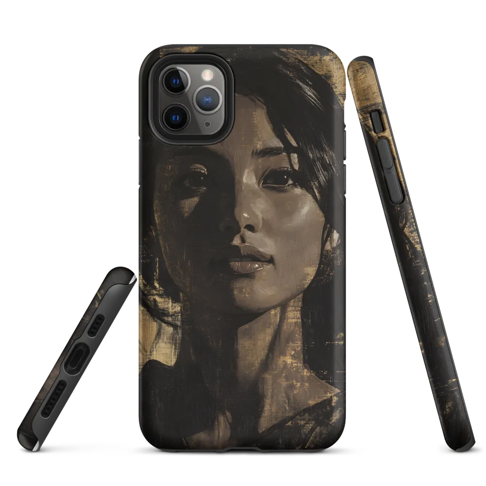 Golden Gaze: A Contemporary Portrait