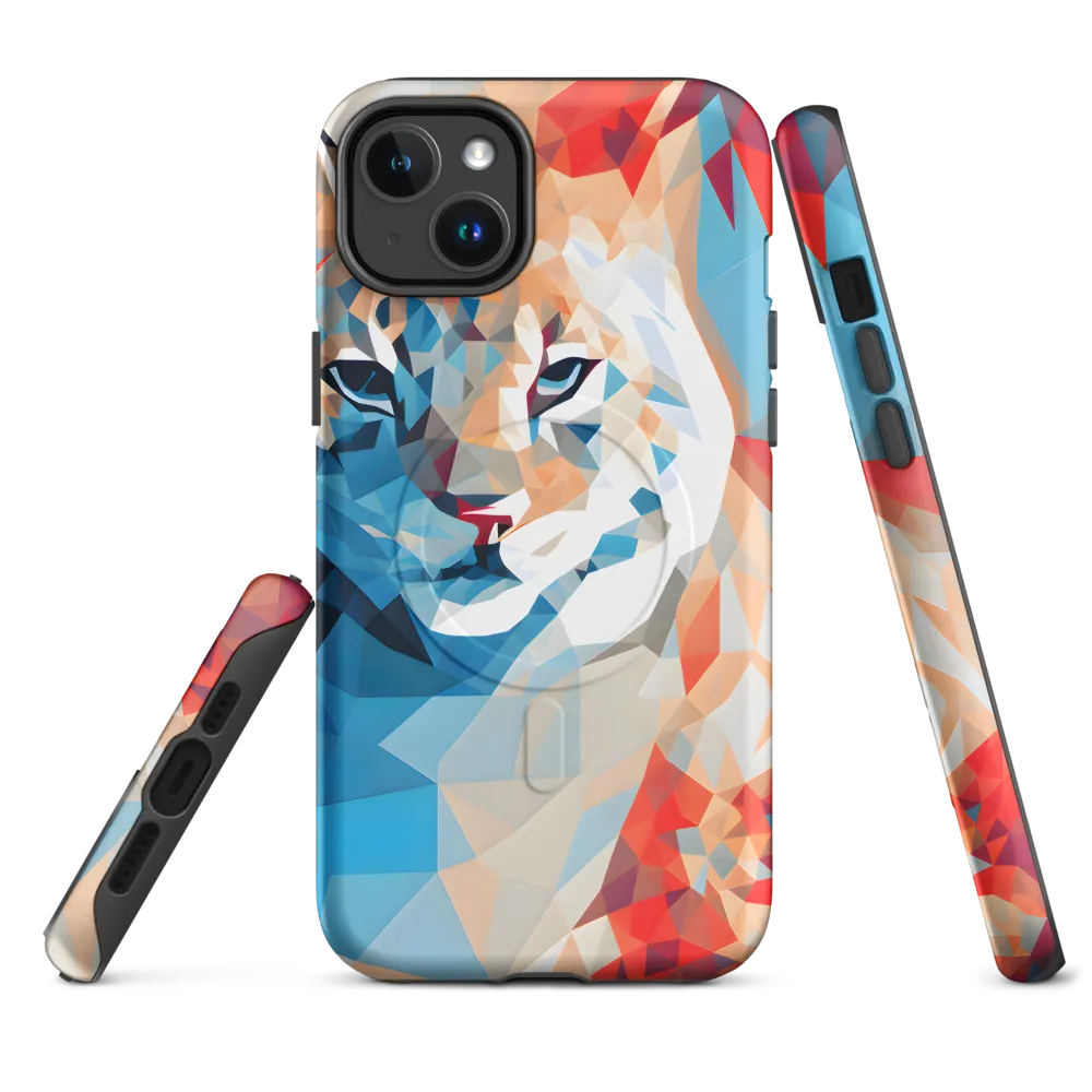 Facets of Feline Wonder | Phone Case |  14 Plus | MagSafe® Tough Case | Matte