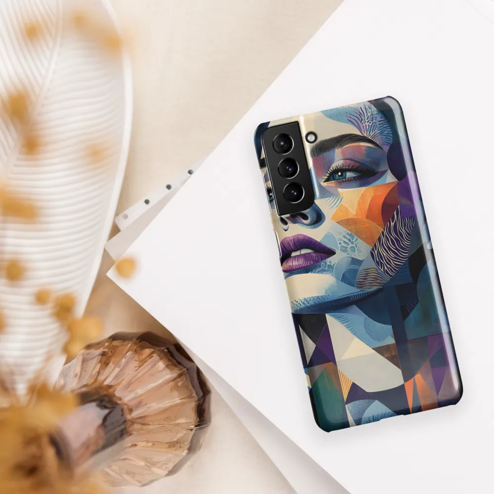 Fragmented Mystery: A Modern Portrait | Phone Case |  S21 Plus | Snap Case | Glossy