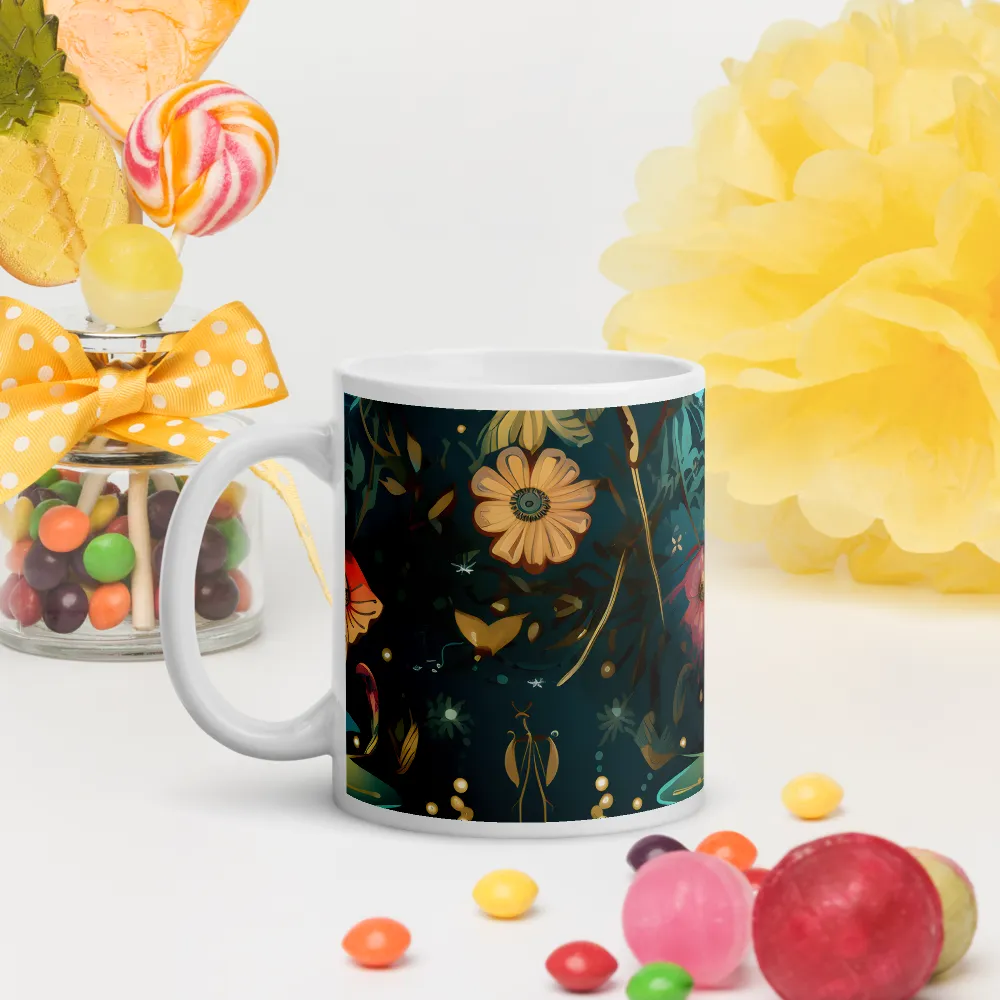 Whimsy in Flora: An Art Nouveau Journey | Mugs | Multiple Sizes & Colors