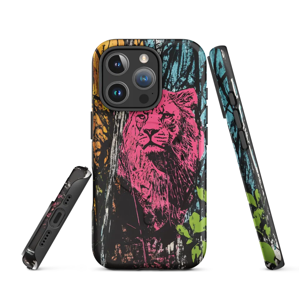 Fierce Vibrance: The Pink Lion