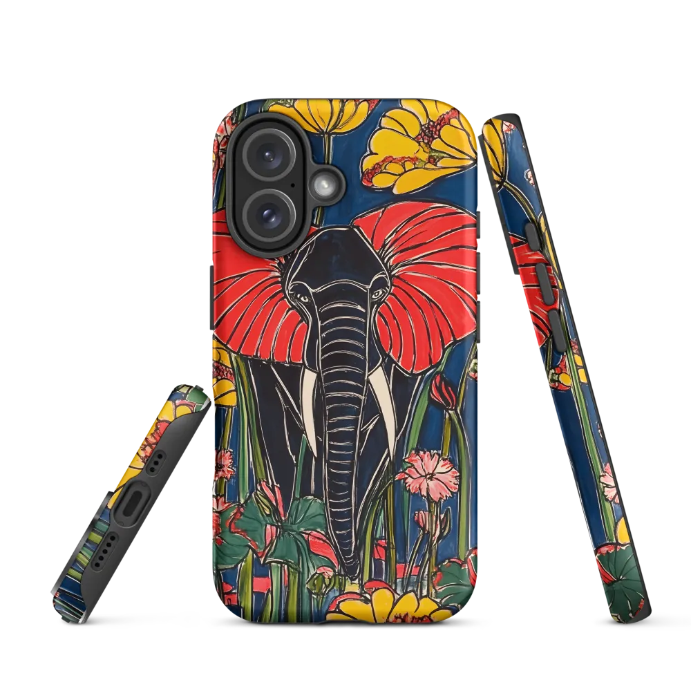 Elephant in Bloom | Phone Case |  16 | Tough Case | Matte