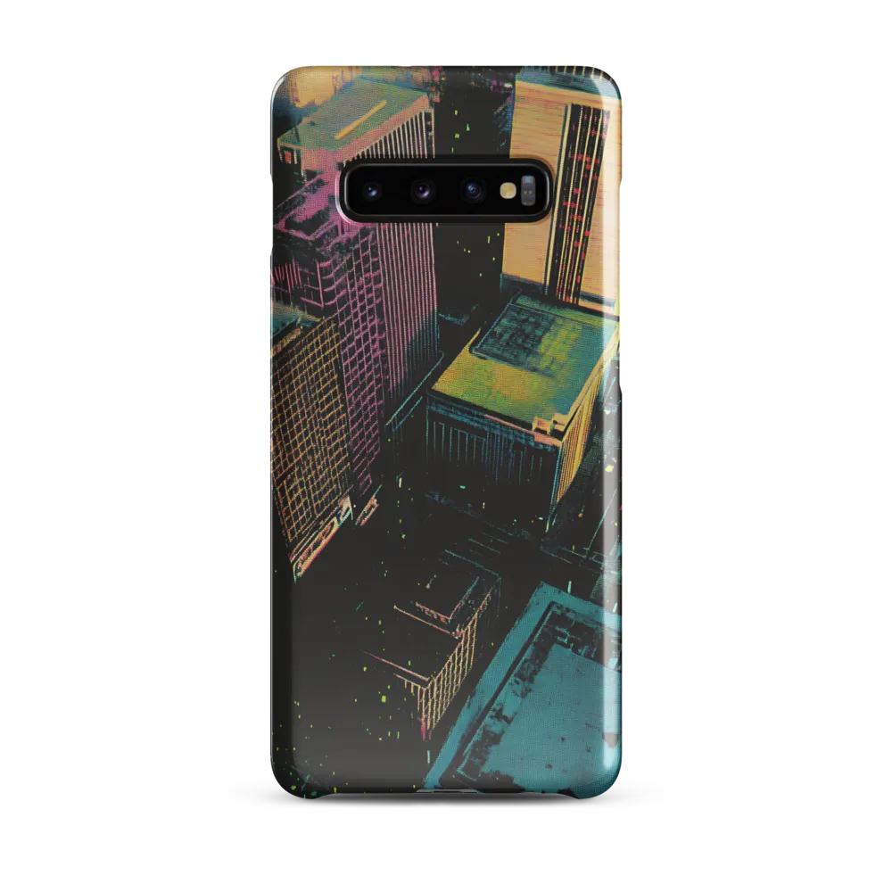 Neon Dreams: A City from Above | Phone Case |  S10 Plus | Snap Case | Glossy