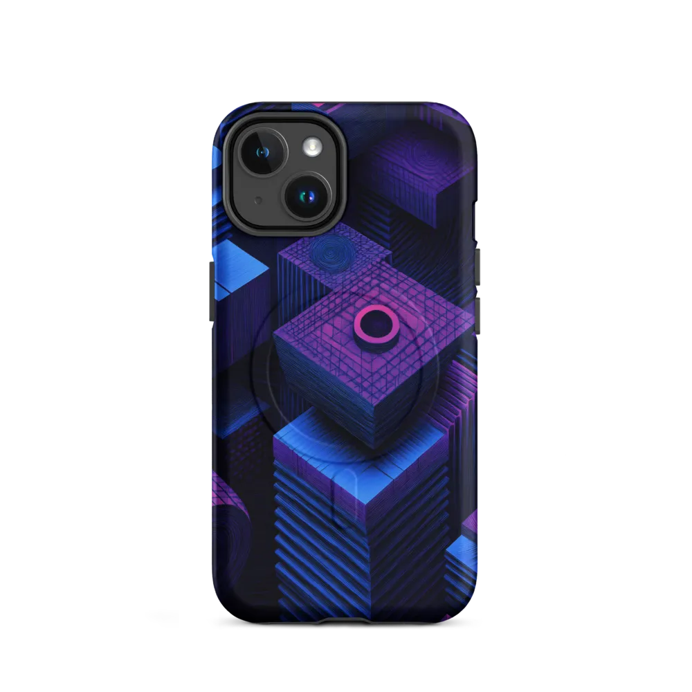 Geometric Dreams in Blue and Purple