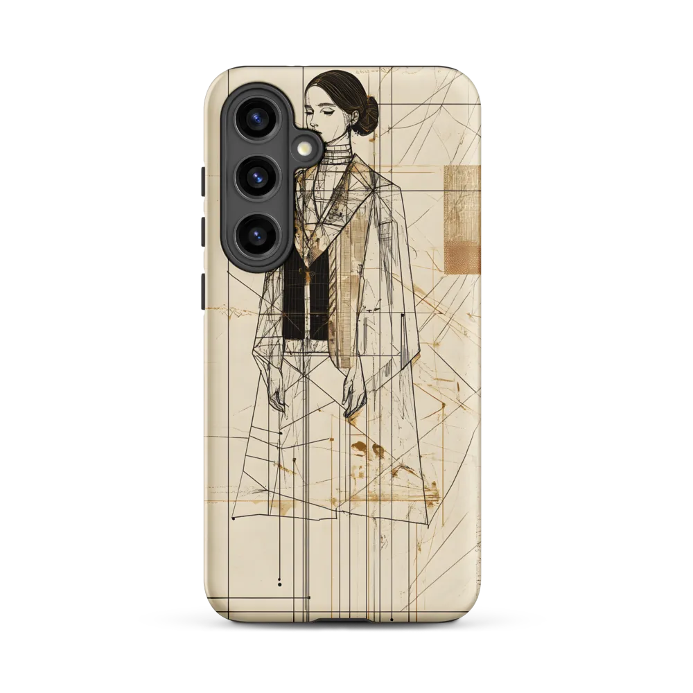 Elegance in Lines | Phone Case |  S24 Plus | Tough Case | Matte