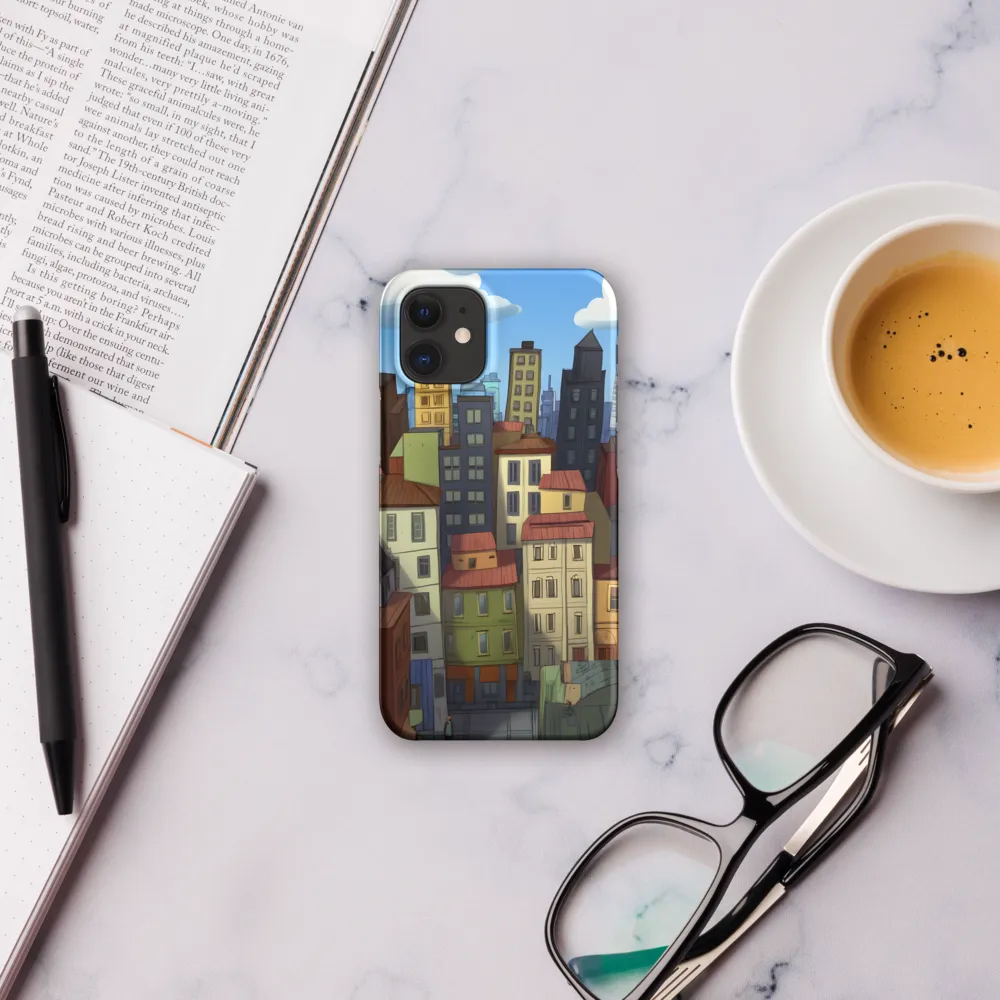 Urban Symphony: A Colorful Cityscape | Phone Case |  12 Mini | Snap Case | Matte