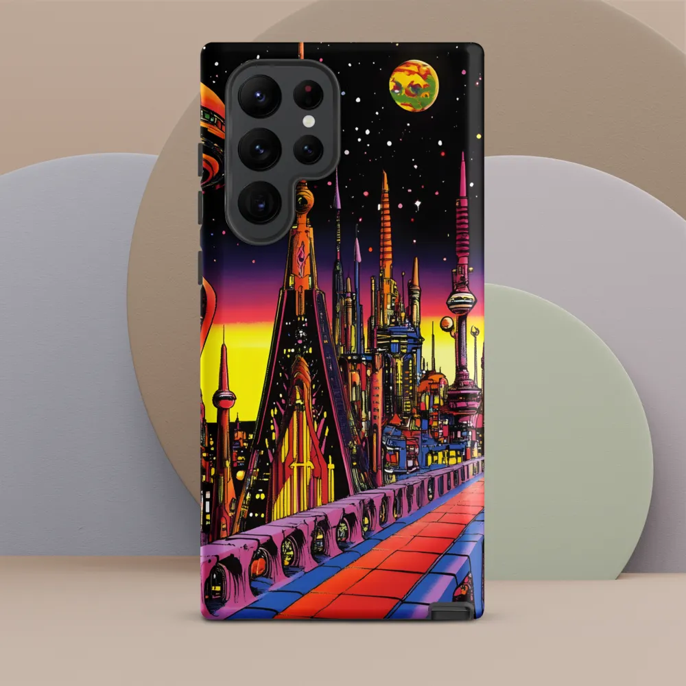 Futuristic Cosmos: A Journey Through Neon Cities