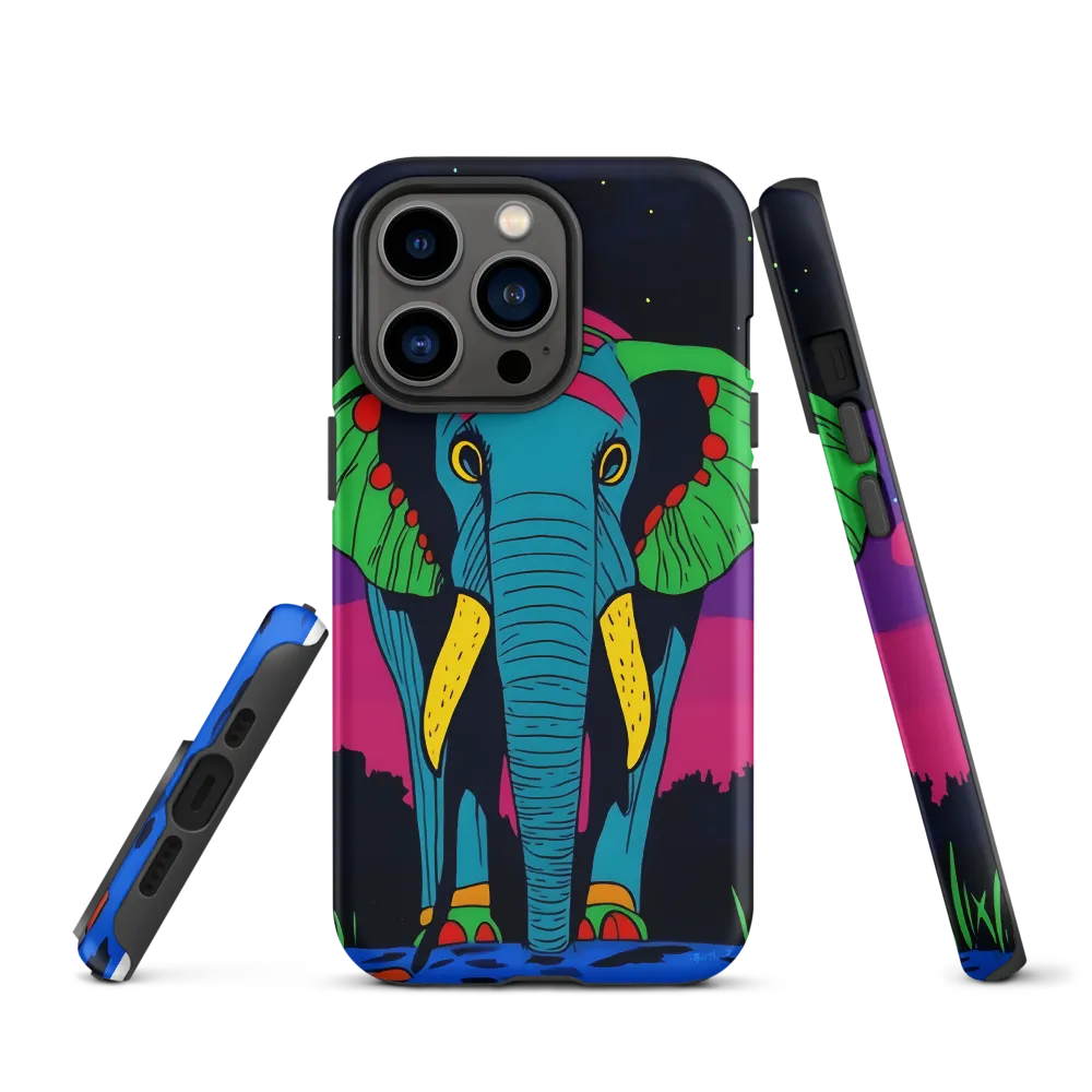 Whimsical Majesty: The Vibrant Elephant