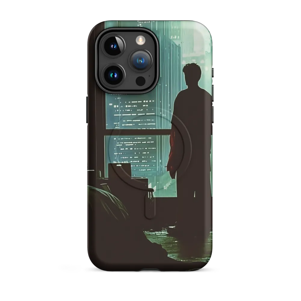 Silent Contemplation in a Futuristic Dystopia